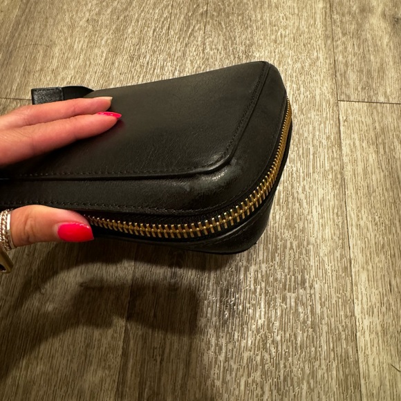 VINTAGE CHLOE Black compact and foldable leather and gold bag - Picture 11 of 14